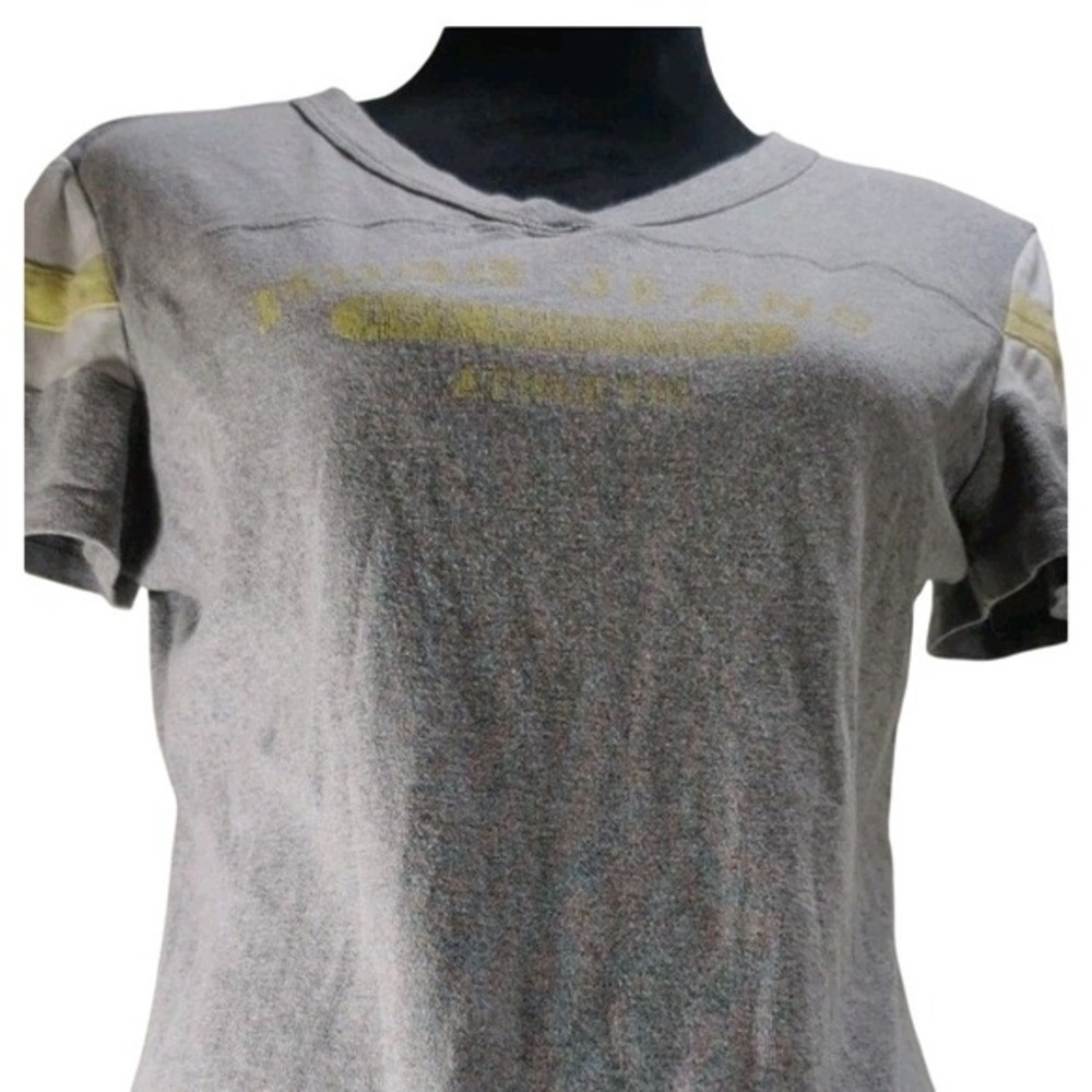 Mudd Jeans Gray Womens Graphic Vintage T-Shirt Faded Y2K Top  L Boxy Fit‎